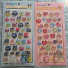たまごっち　ボンボンドロップシール　3Dシール　まめっち　めめっち　2枚セット