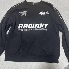 RADIANT ロゴ スウェット ブラック M