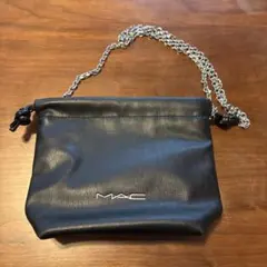MAC ブラック チェーン付きポーチ