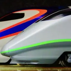 [中古美品][純正室内灯付]KATO E3系 2000番台　つばさ新塗装 中古美品][純正室内灯付]KATO E3系 2000番台 つばさ新塗装 中古美品