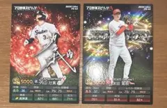プロ野球チップス 内山壮真 床田寛樹