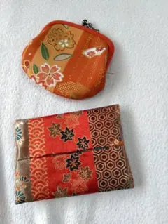 和装小物セット がま口財布とミニティッシュ入れ