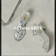 Le Talon ルタロン GRISE 5cm レザー Tストラップ サンダルのサムネイル