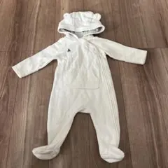 babyGap フード付きロンパース 3-6ヶ月　60 くま