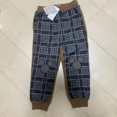 プティマイン　DISNEY ミッキー　チェック柄パンツ　100 新品未使用