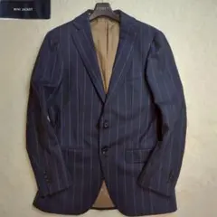 RING JACKET テーラードジャケット ネイビー 光沢感 日本製のサムネイル