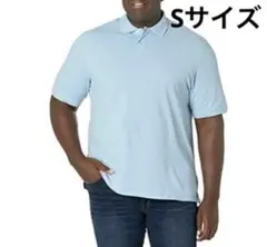 ポロシャツ　Sサイズ　メンズ　ライトブルー