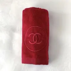 CHANEL シャネル タオルハンカチ ハンドタオル Red 赤 レッドのサムネイル