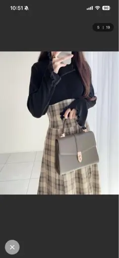 【新品・未使用】mily bilet フレアスリーブ ドッキングワンピースM