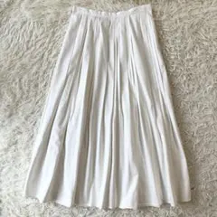 GALERIE VIE ライトデニム ランダムタックプリーツスカート　タグ付き