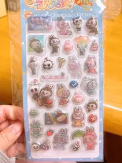 ボンボンシール 3Dシール 夜光シール　ブブちゃん9