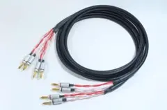 CANARE 4s8 【 2m バナナプラグ　2本セット】　スピーカーケーブル