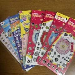 たまごっち　プチプチシール、キラキラシール8点