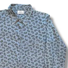 90s Paul Harris denim PHD ペイズリー 長袖シャツ