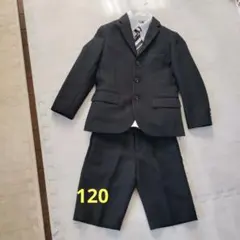 《オススメ美品！》男の子　フォーマルスーツ 黒　120　4点セット
