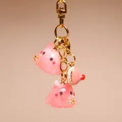 めんだこちゃん♡スイーツ付きゆらゆらキーホルダー