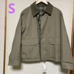 UNIQLO ユニクロ ユーティリティショートブルゾン ブラウン Sサイズ