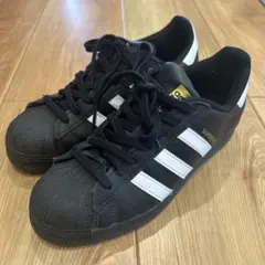 adidas Superstar ブラック/ホワイト　25センチ