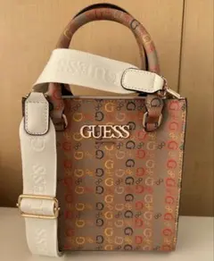 GUESS ロゴ ショルダーバッグ ミニポーチ付き 新品