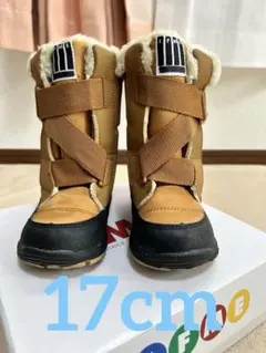 IFME ファー付きブーツ　ブラウン　17cm スノーブーツ
