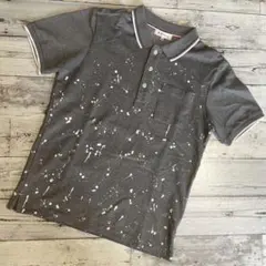 入手困難✨THE SHOP TK 半袖　ポロシャツ　ペンキ飛ばし　メンズのサムネイル