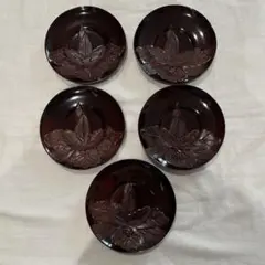 茶托 小皿 昭和レトロ 5枚セット