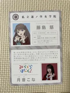 RainTree レインツリー 綾瀬ことり カラオケの鉄人 学生証 コースター