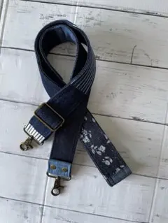 リメイクデニム☆パッチワークショルダー紐