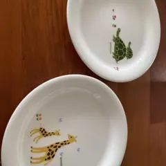 accototo 子ども用皿 カメとキリン