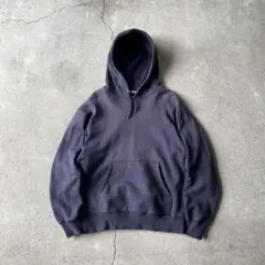 90s OLD UNIQLO パーカー フェード ネイビー ナス紺 紺タグ L