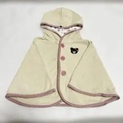 【３時間限定価格！】ミキハウス　ポンチョ　防寒　モコモコ　アウター