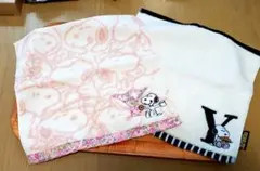 スヌーピー タオルハンカチ Yロゴ2枚セット