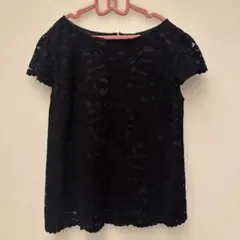 martiniqu'e ブラック レース 半袖シャツのサムネイル