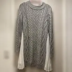 MERCURYDUO グレーニットワンピース