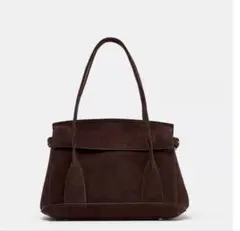[ZARA] スプリットスエード シティバック