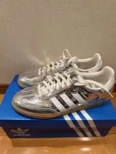 adidas Samba OG W メタリックシルバー