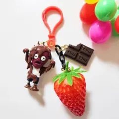いちごチョコレートゾンビ★キーホルダー イチゴ　ストロベリー