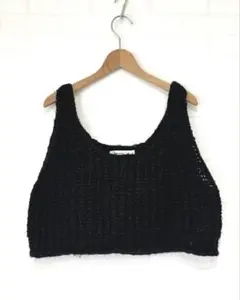 niko and ... ニットビスチェ　ベスト　Mサイズ　黒　ブラック