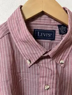 ▼80s 90s LEVI'S 半袖シャツ ストライプ リーバイス シャツ