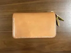 ドリームウィング サドルレザー ミドルウォレット ナチュラル ウォレットロープ付