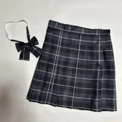 なんちゃって制服 スカート リボン 黒