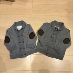 Ｈ＆Ｍ スウェット カーディガン 双子 86 92 セット
