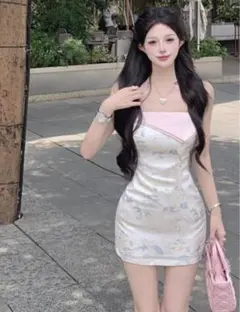 チャイナ風ミニワンピース（未使用に近い）Sサイズ