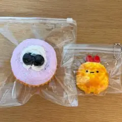 スクイーズまとめ売り2点セット　ケーキ　エビフライ