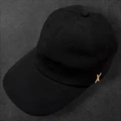 VARZAR ベースボールキャップ ワンポイントロゴ　ブラック
