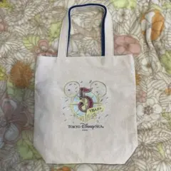 東京ディズニーシー 5周年 記念トートバッグ
