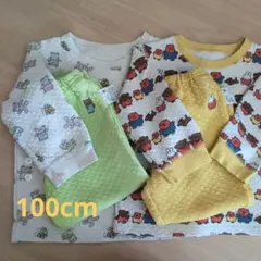 ユニクロ キルティングパジャマ 100cm