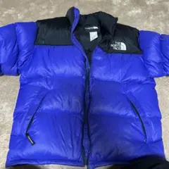 THE NORTH FACE ダウンジャケット ブルー×ブラック