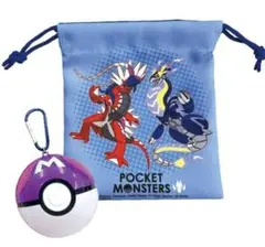 ポケットモンスター ポーチとボール型ケース　巾着袋　マスターボール　ポケモン