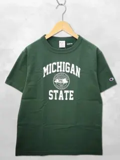 未使用 チャンピオン クルーネック カレッジロゴ プリント 半袖 Tシャツ M